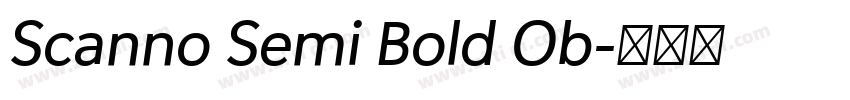 Scanno Semi Bold Ob字体转换